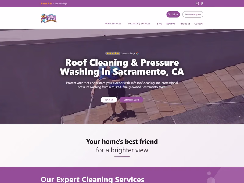 Buddy Bright website preview