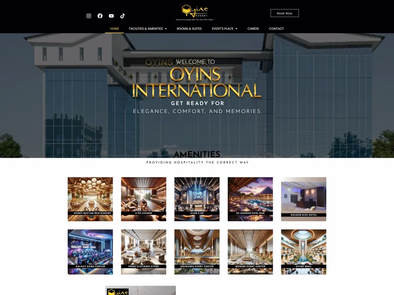 Oyins International website preview