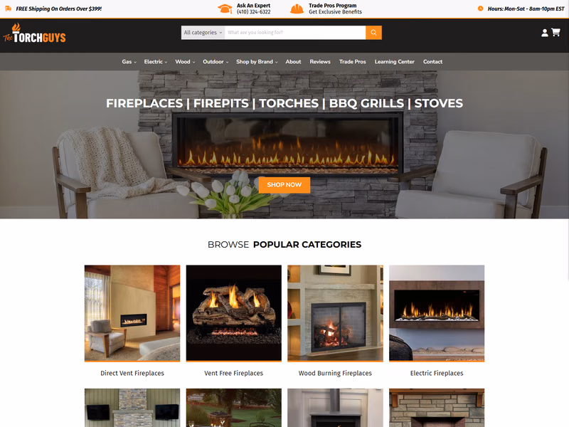 The Torch Guys website preview